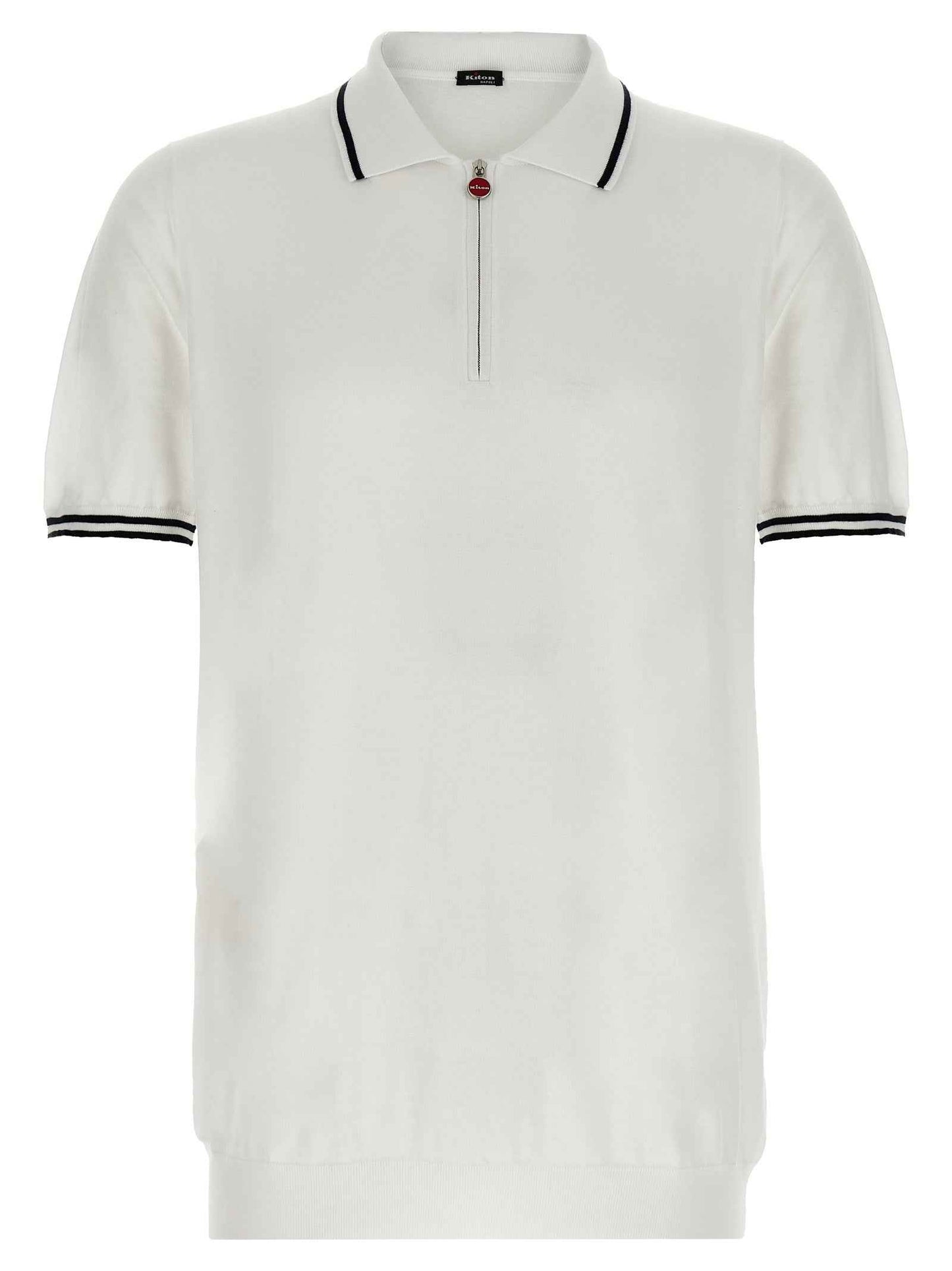 White Cotton Polo Shirt
