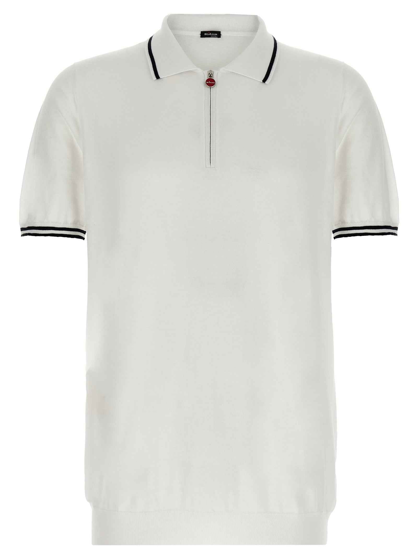 White Cotton Polo Shirt