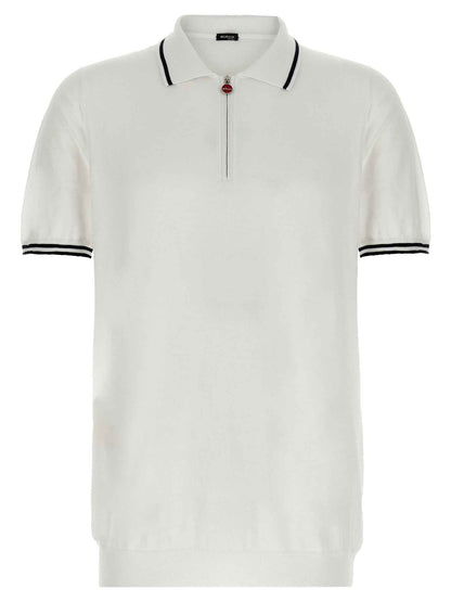 White Cotton Polo Shirt