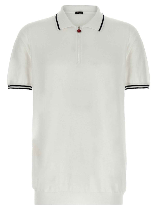 White Cotton Polo Shirt