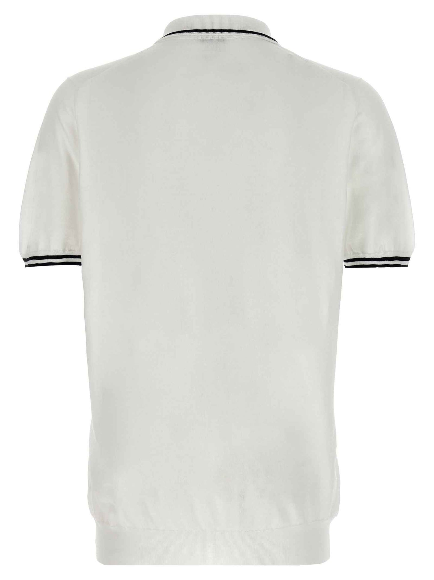 White Cotton Polo Shirt