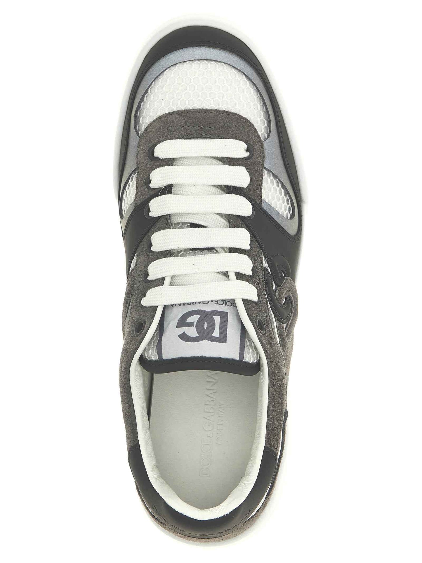 Gray Calfskin Athletic Sneakers