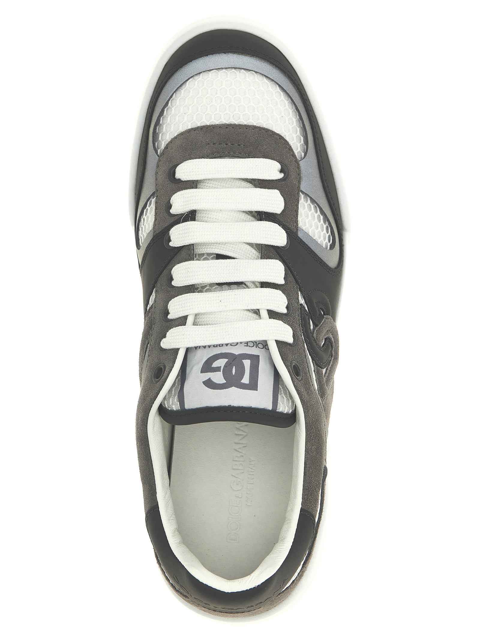 Gray Calfskin Athletic Sneakers
