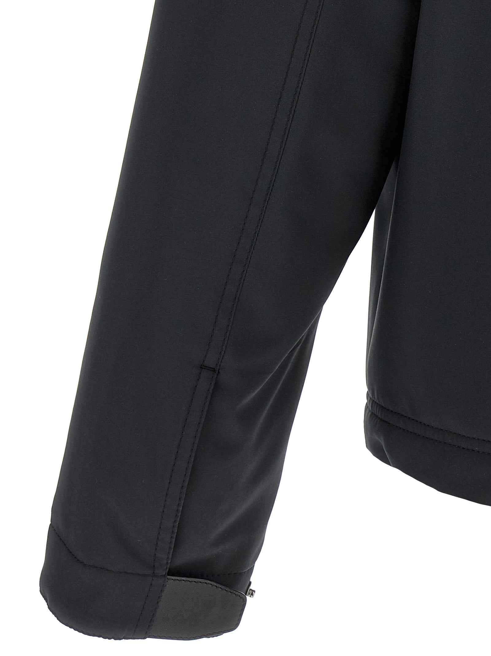 Blue Polyester Shell Jacket