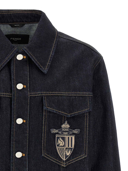 Blue Cotton Denim Jacket