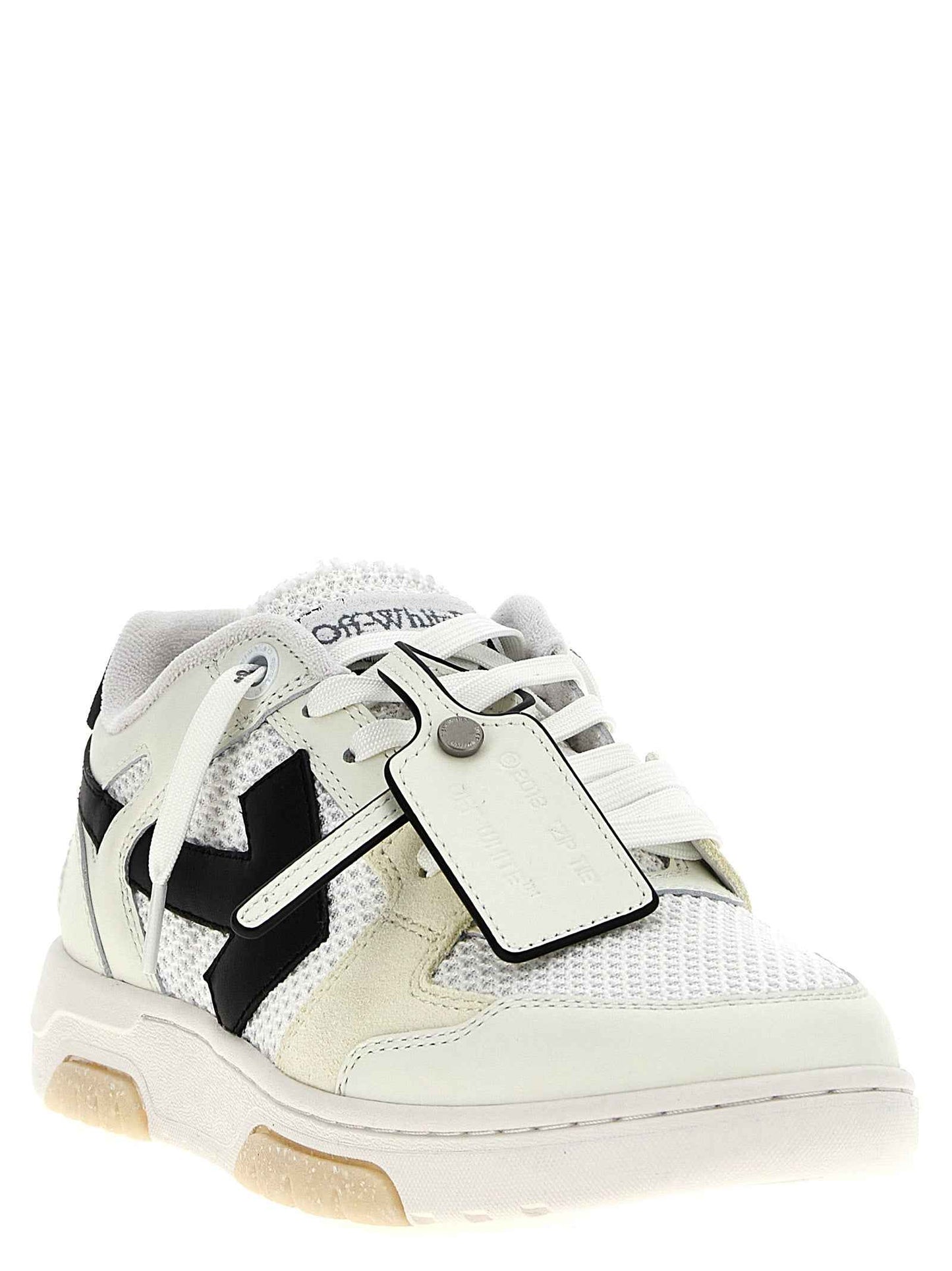 Bicolor Bovine Leather Athletic Sneakers