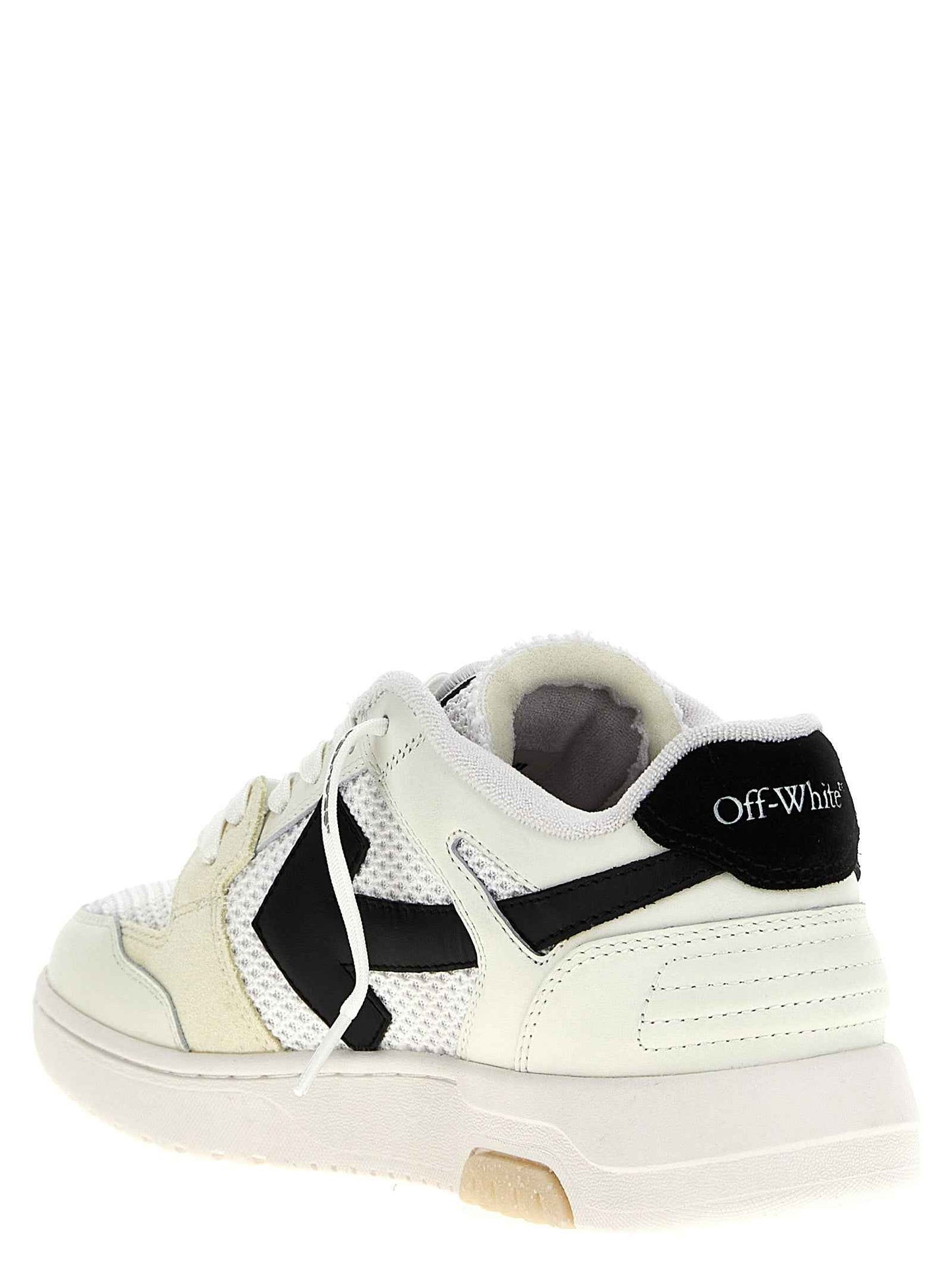 Bicolor Bovine Leather Athletic Sneakers
