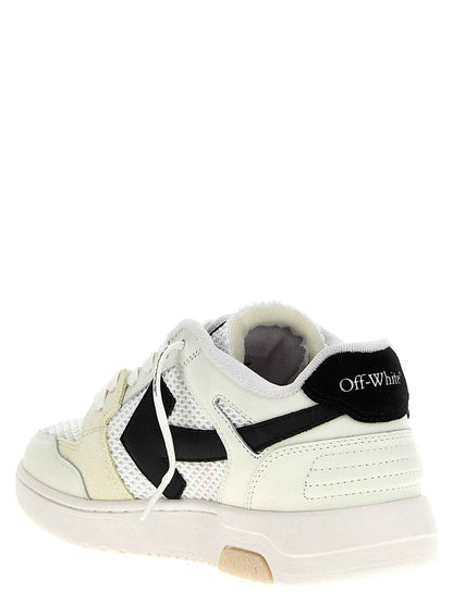Bicolor Bovine Leather Athletic Sneakers