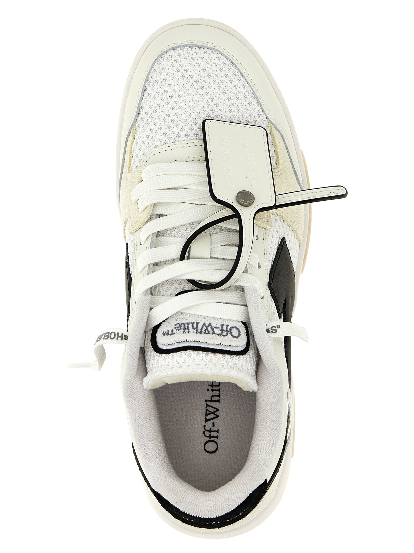 Bicolor Bovine Leather Athletic Sneakers