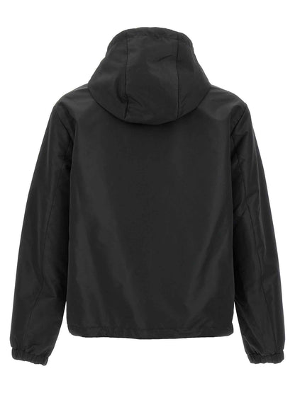 Black Polyester Shell Jacket