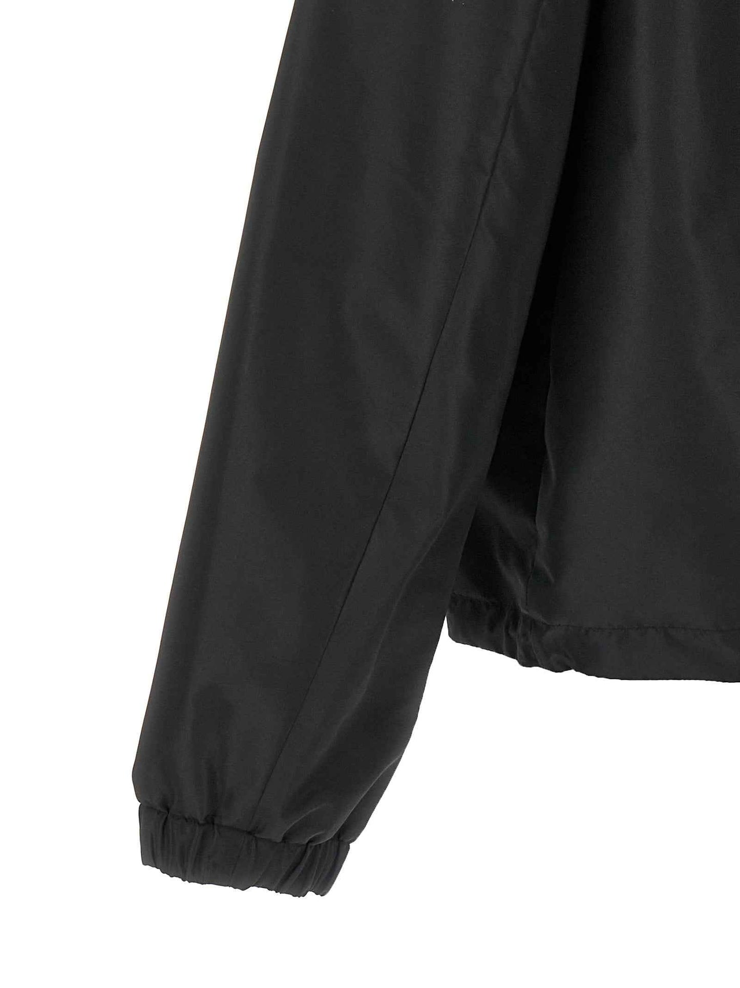 Black Polyester Shell Jacket