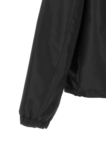 Black Polyester Shell Jacket