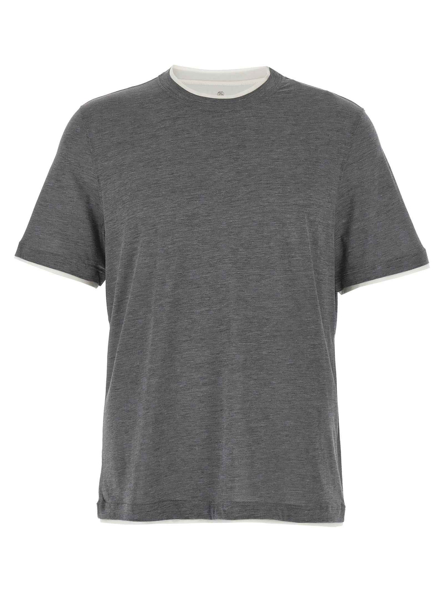 Gray Silk T-Shirt