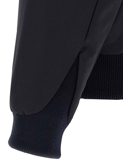 Blue Virgin Wool Full-Length Jacket