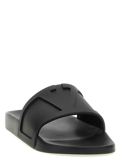 Black Plastic Slides