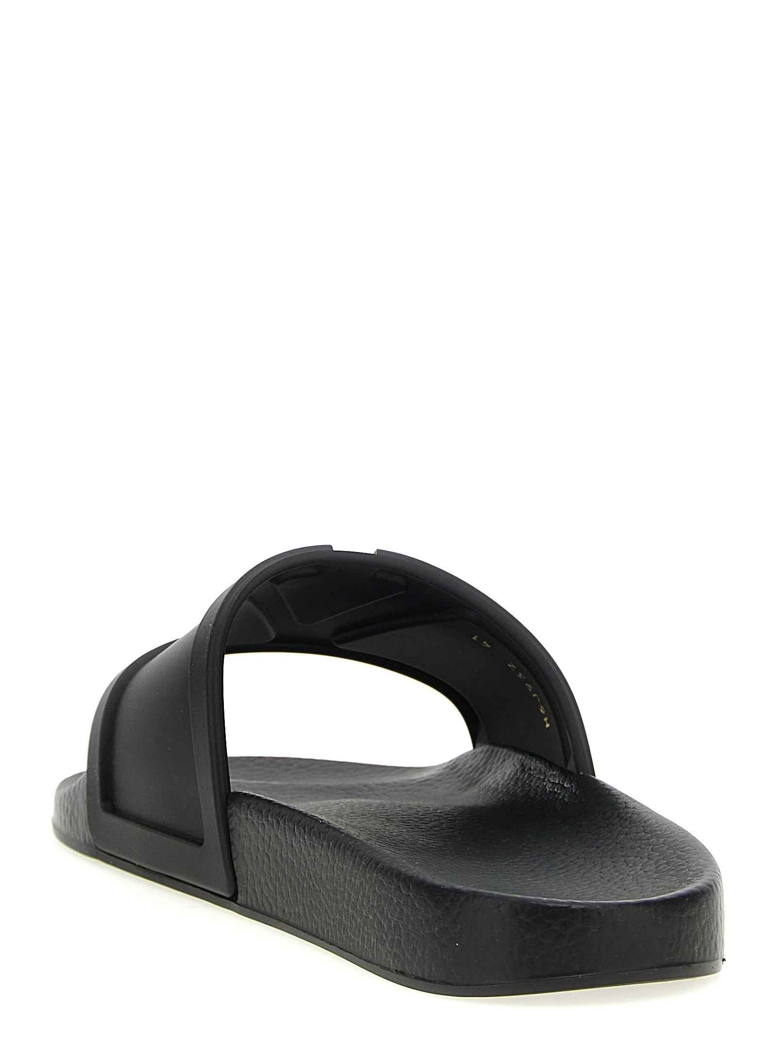 Black Plastic Slides