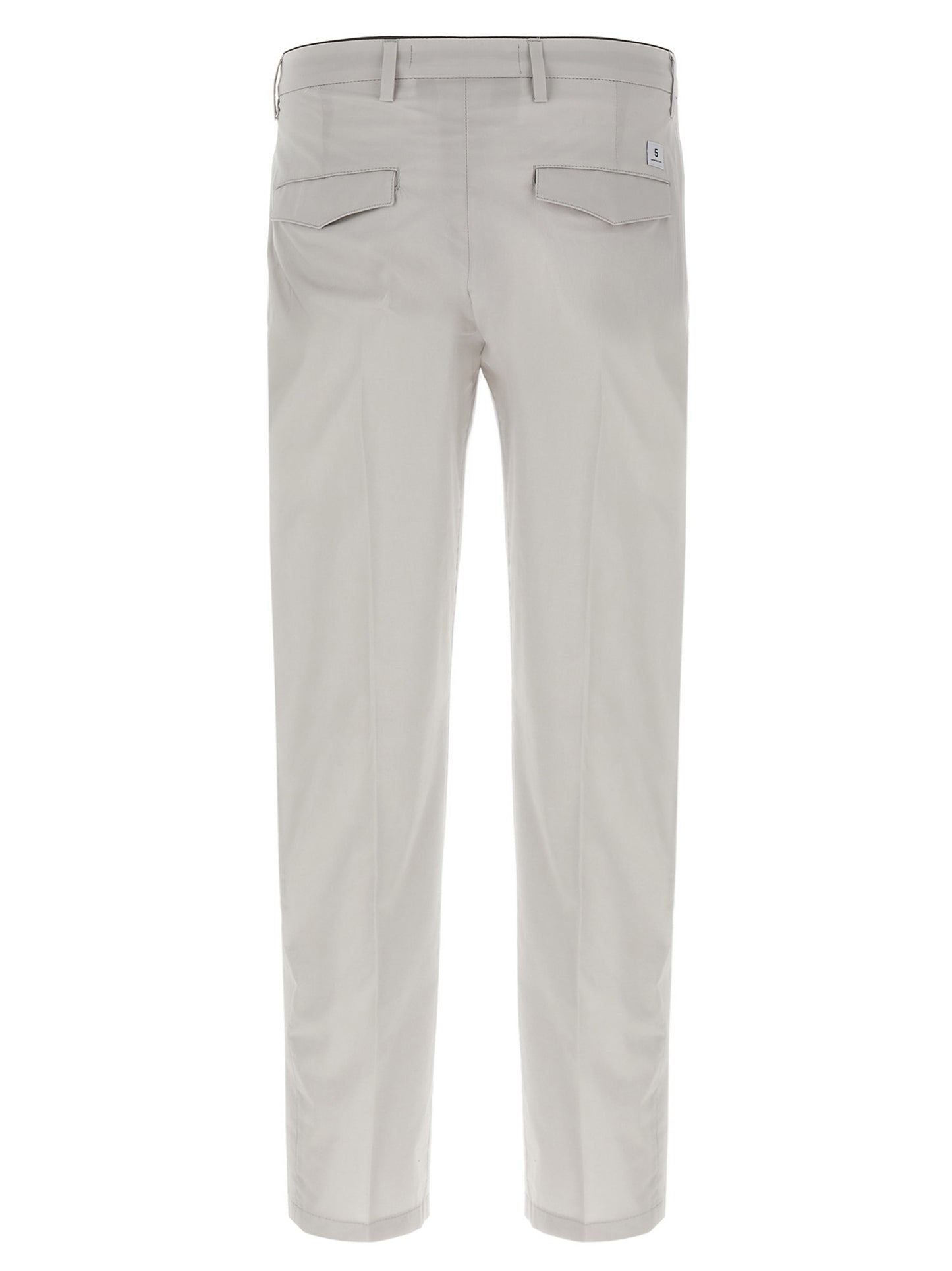 Gray Cotton Cropped Pants