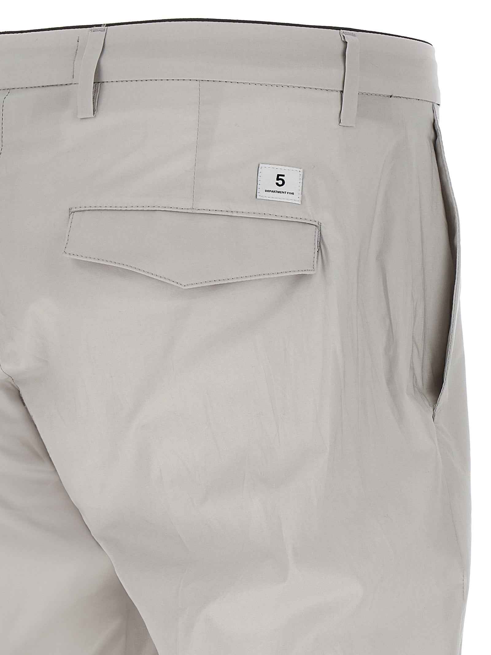 Gray Cotton Cropped Pants