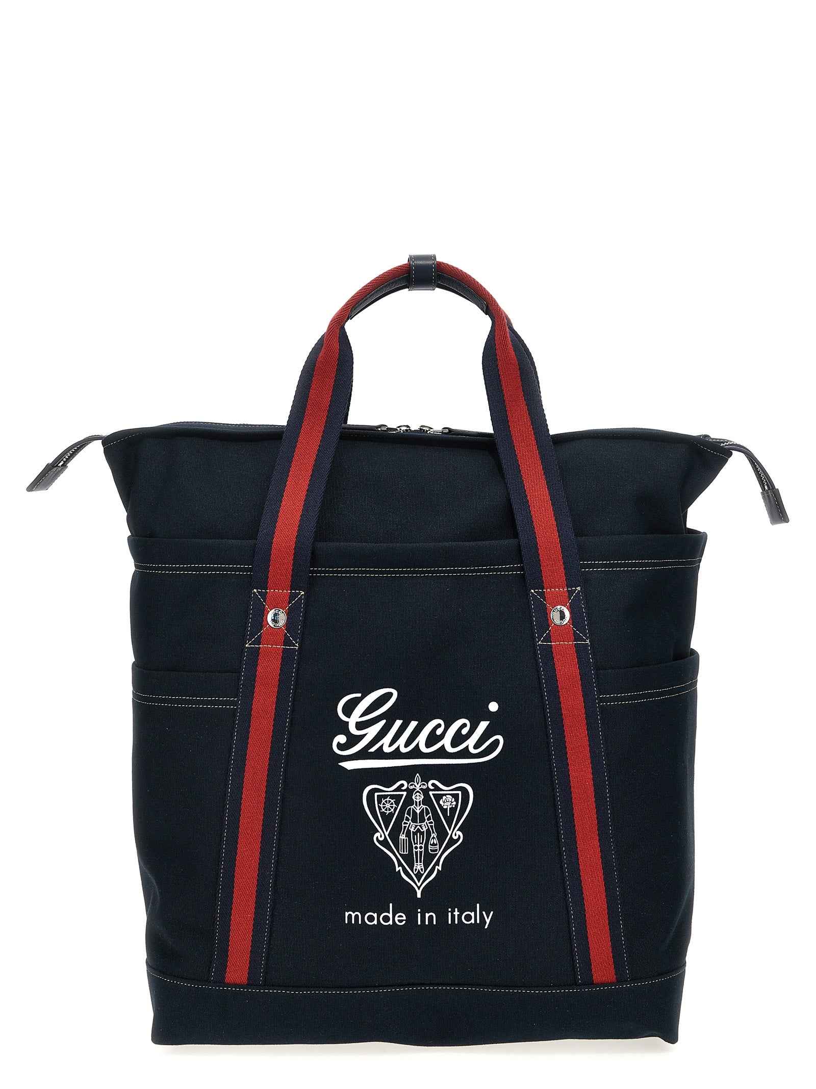 Blue Cotton Tote Bag