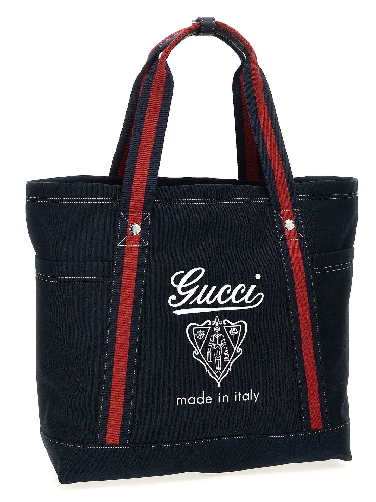 Blue Cotton Tote Bag