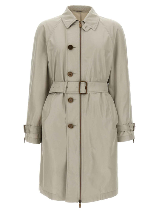 Gray Satin Coat