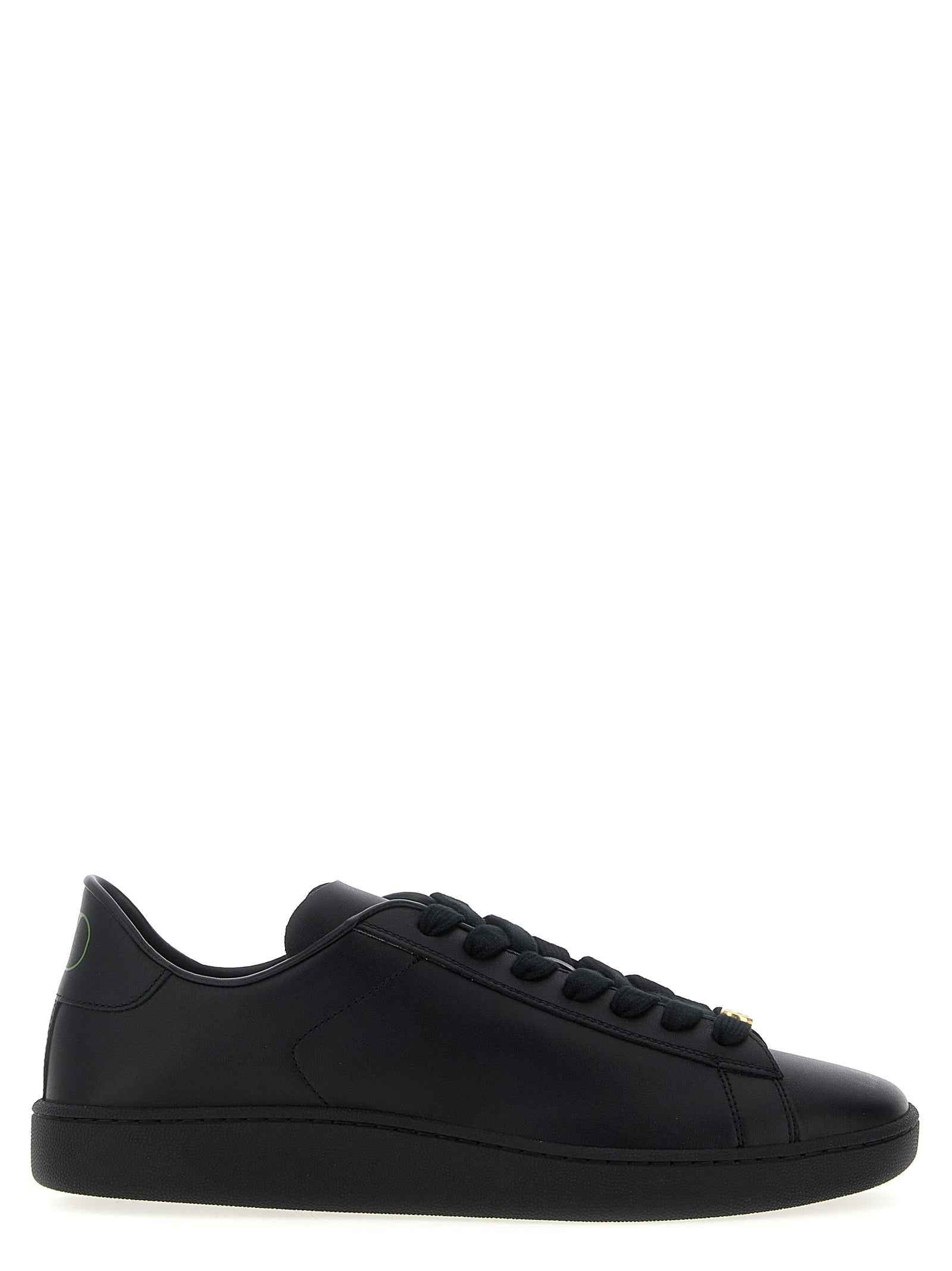 Black Calfskin Low Top Sneakers