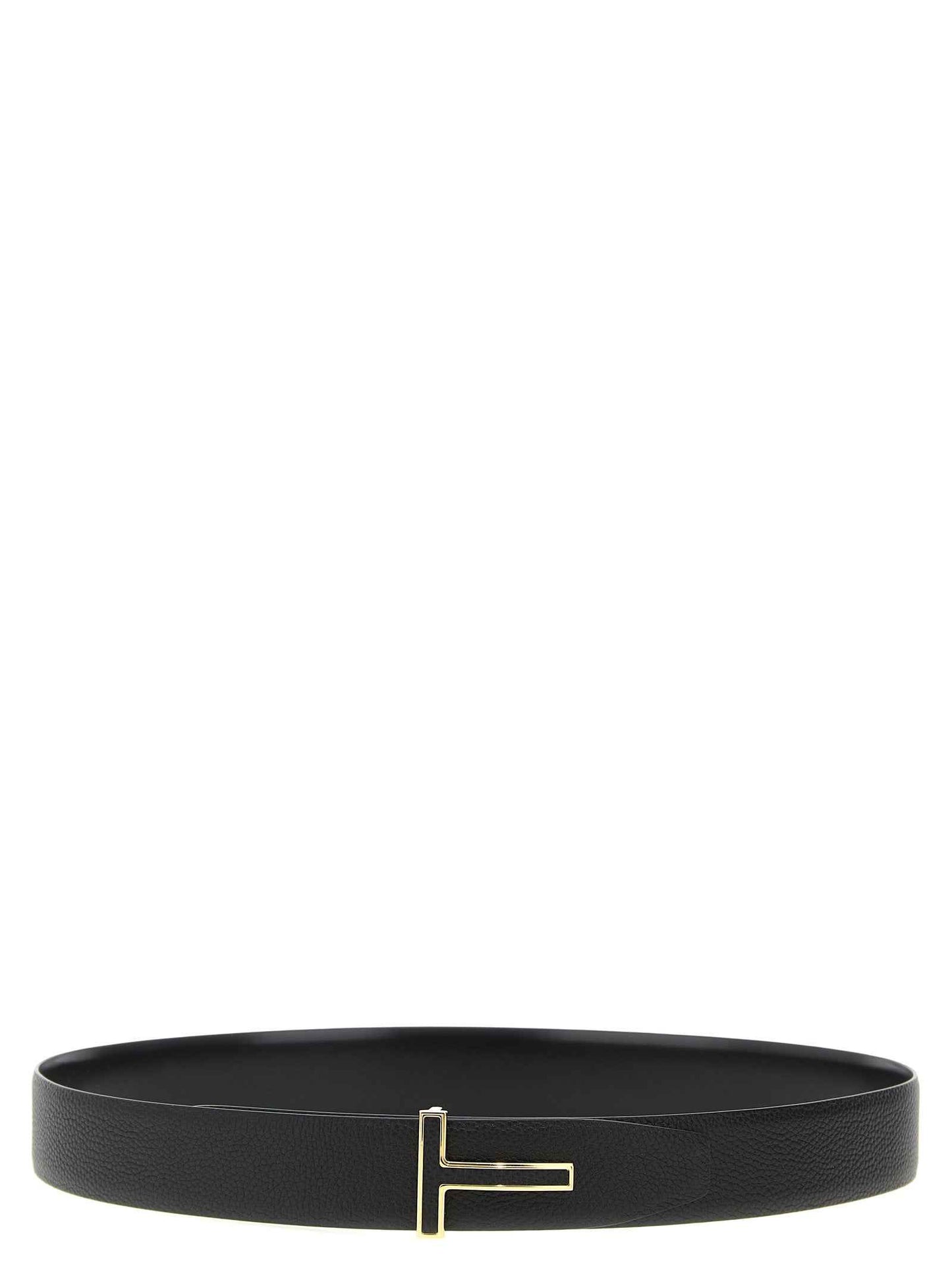 Black Calfskin Regular Belt