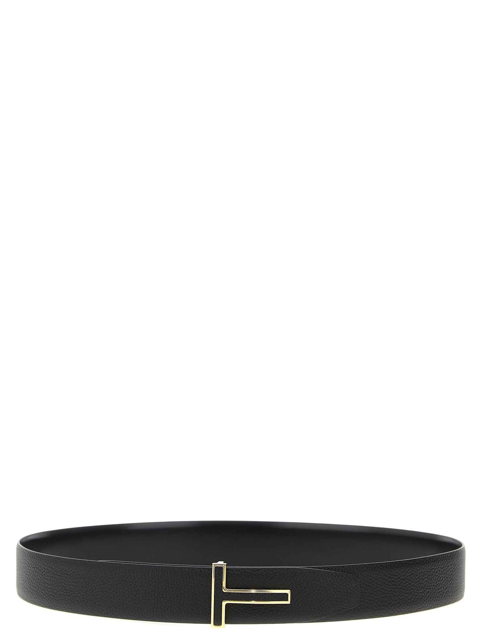Black Calfskin Regular Belt