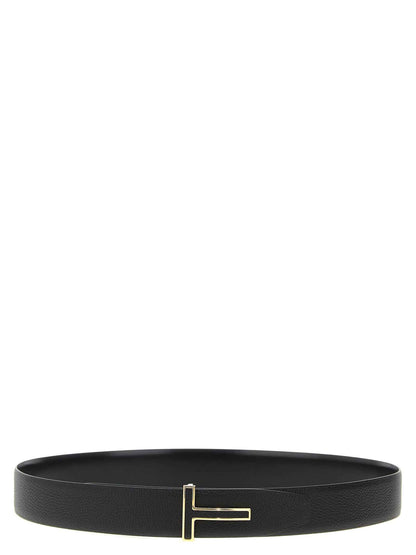 Black Calfskin Regular Belt