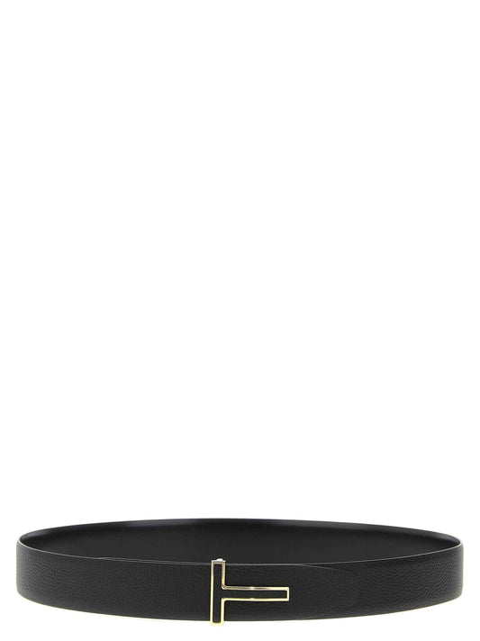 Black Calfskin Regular Belt