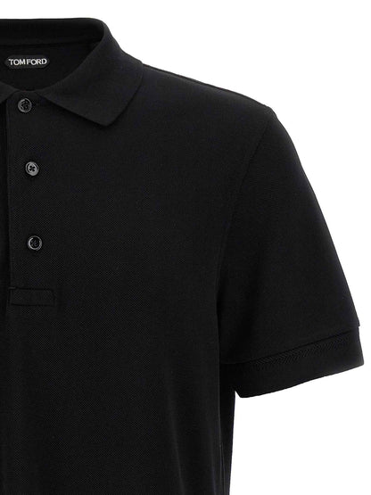 Black Lyocell Polo Shirt