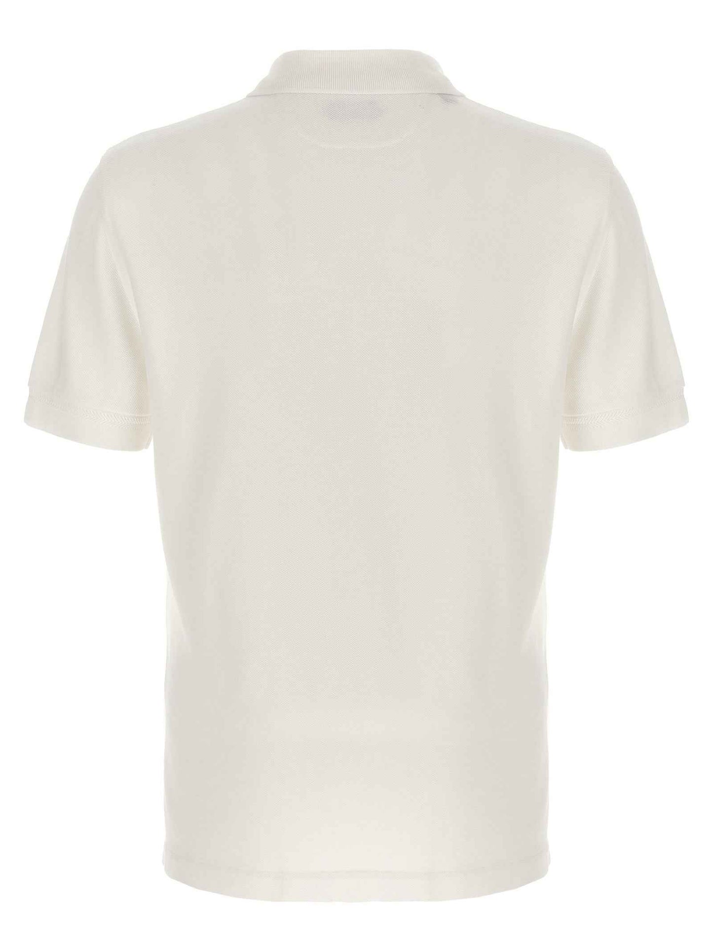 White Lyocell Polo Shirt