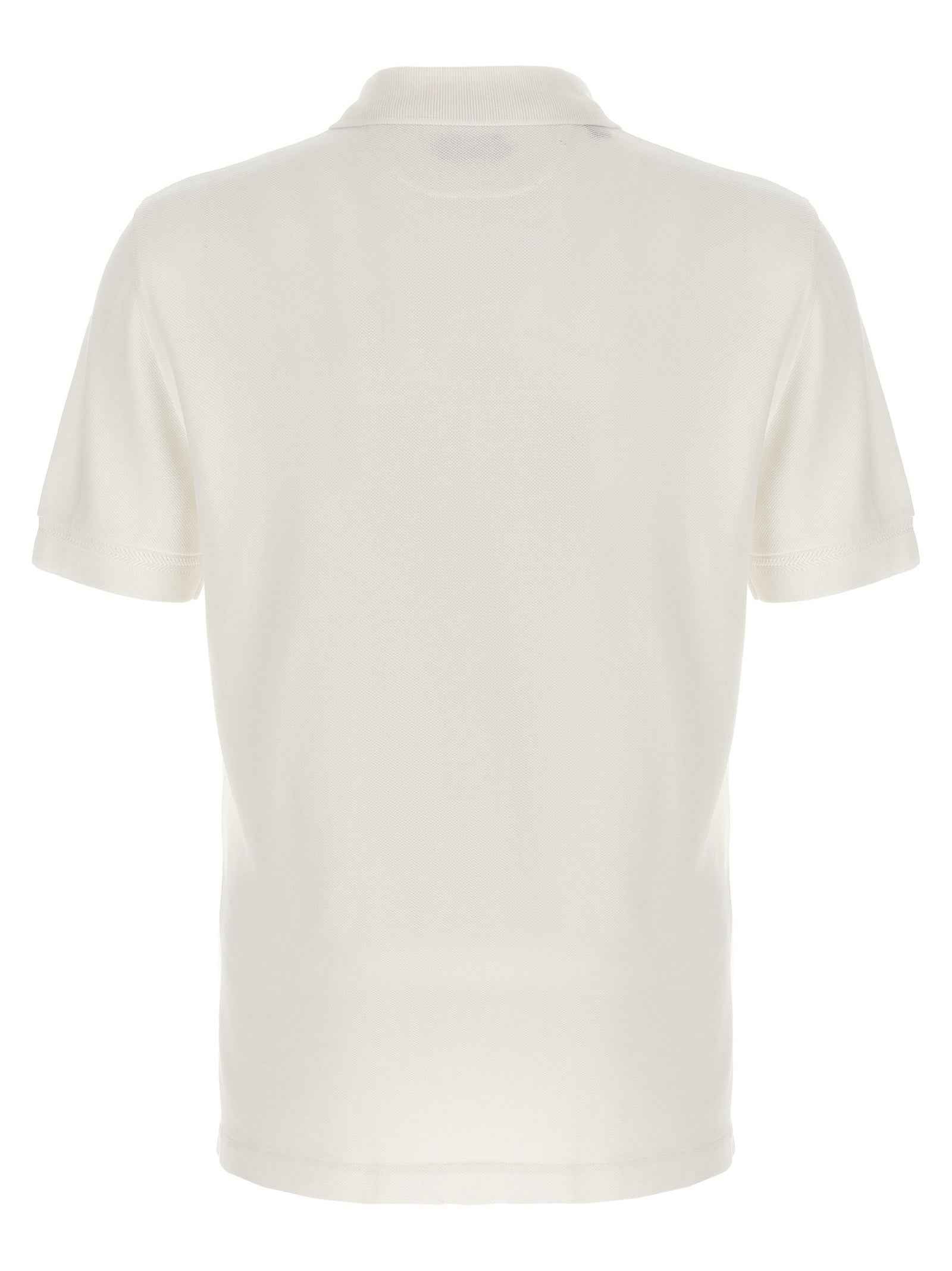 White Lyocell Polo Shirt