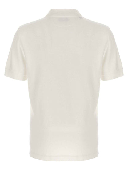 White Lyocell Polo Shirt