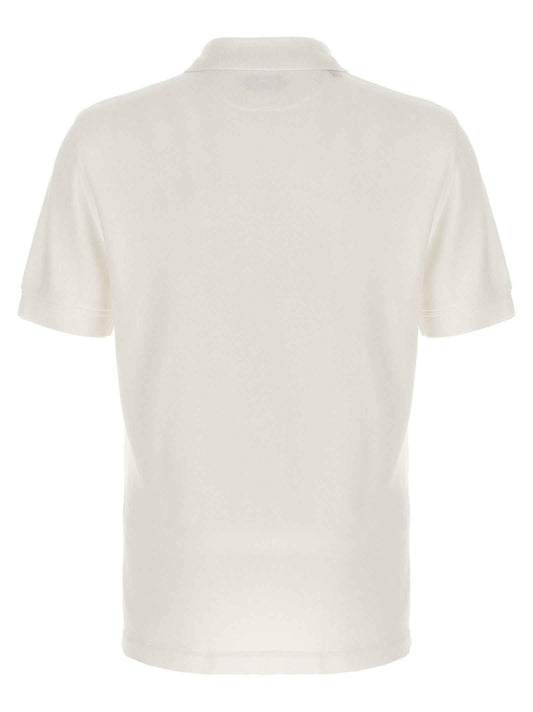 White Lyocell Polo Shirt
