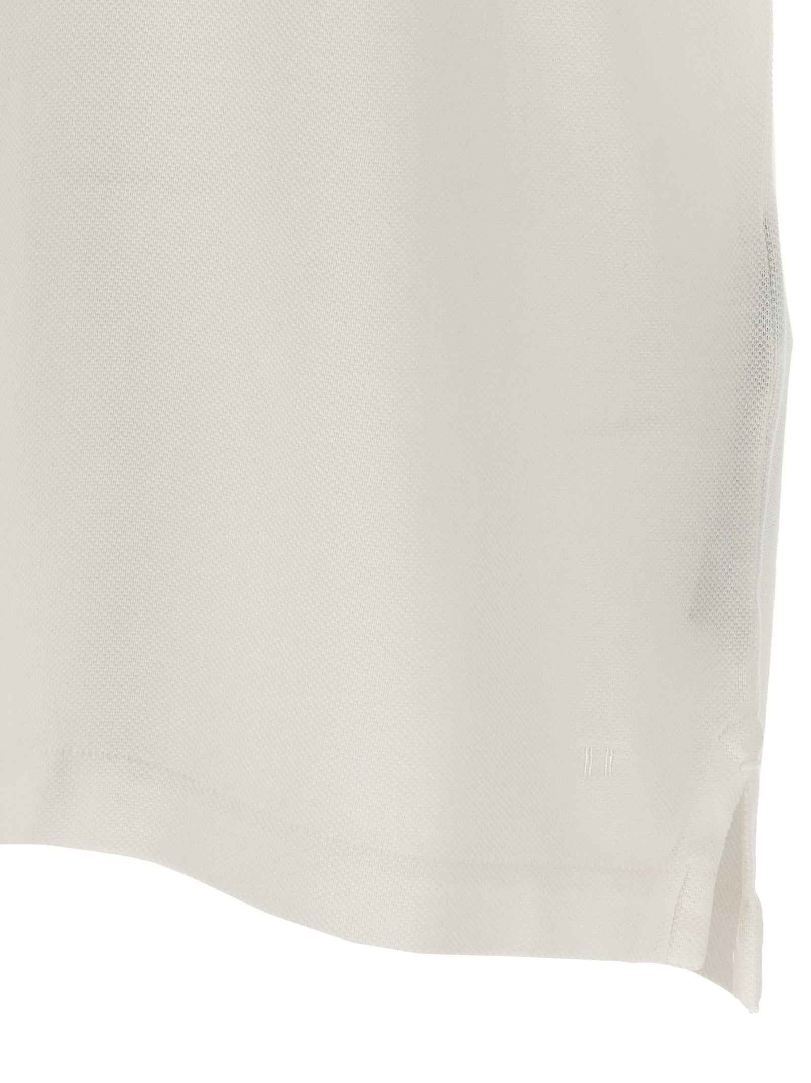 White Lyocell Polo Shirt