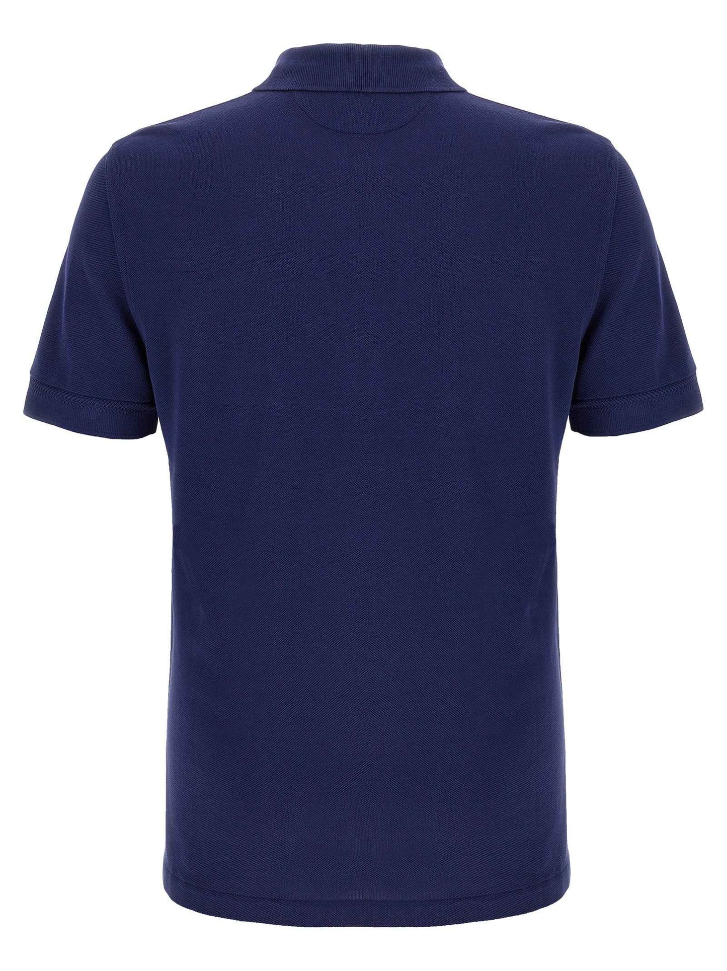 Blue Lyocell Polo Shirt