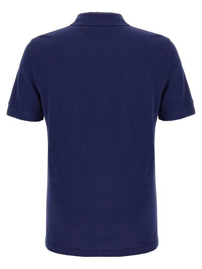 Blue Lyocell Polo Shirt