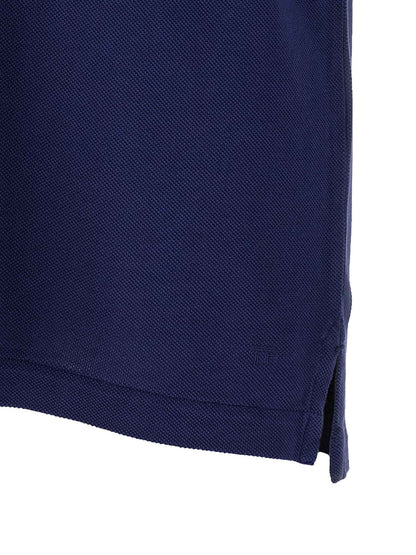 Blue Lyocell Polo Shirt