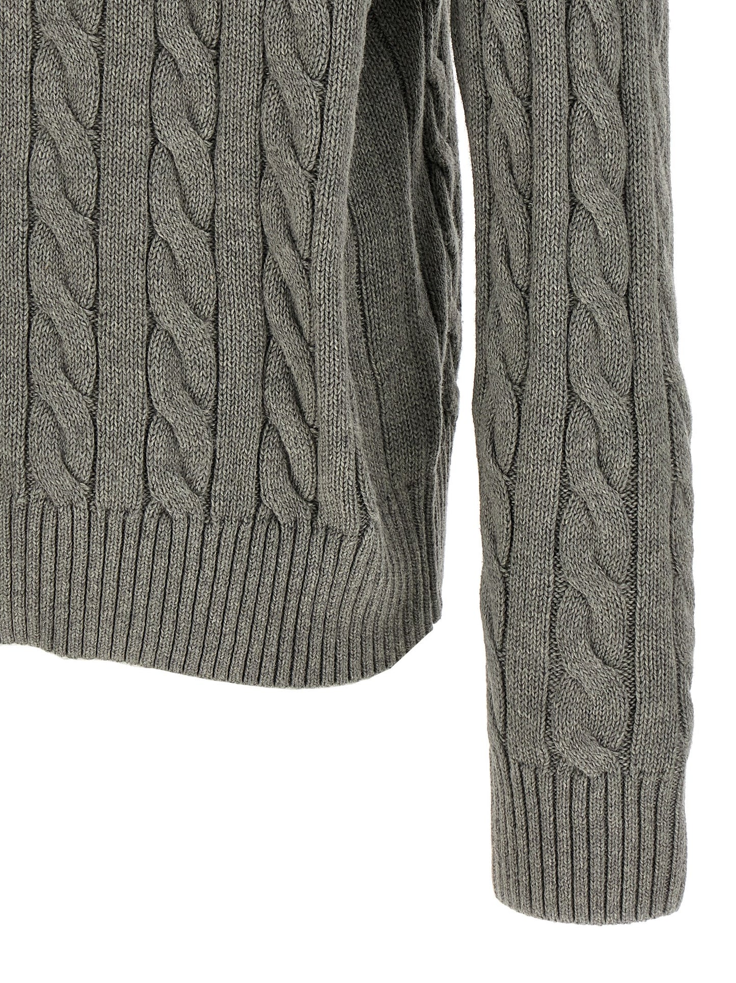 Gray Cotton Cardigan