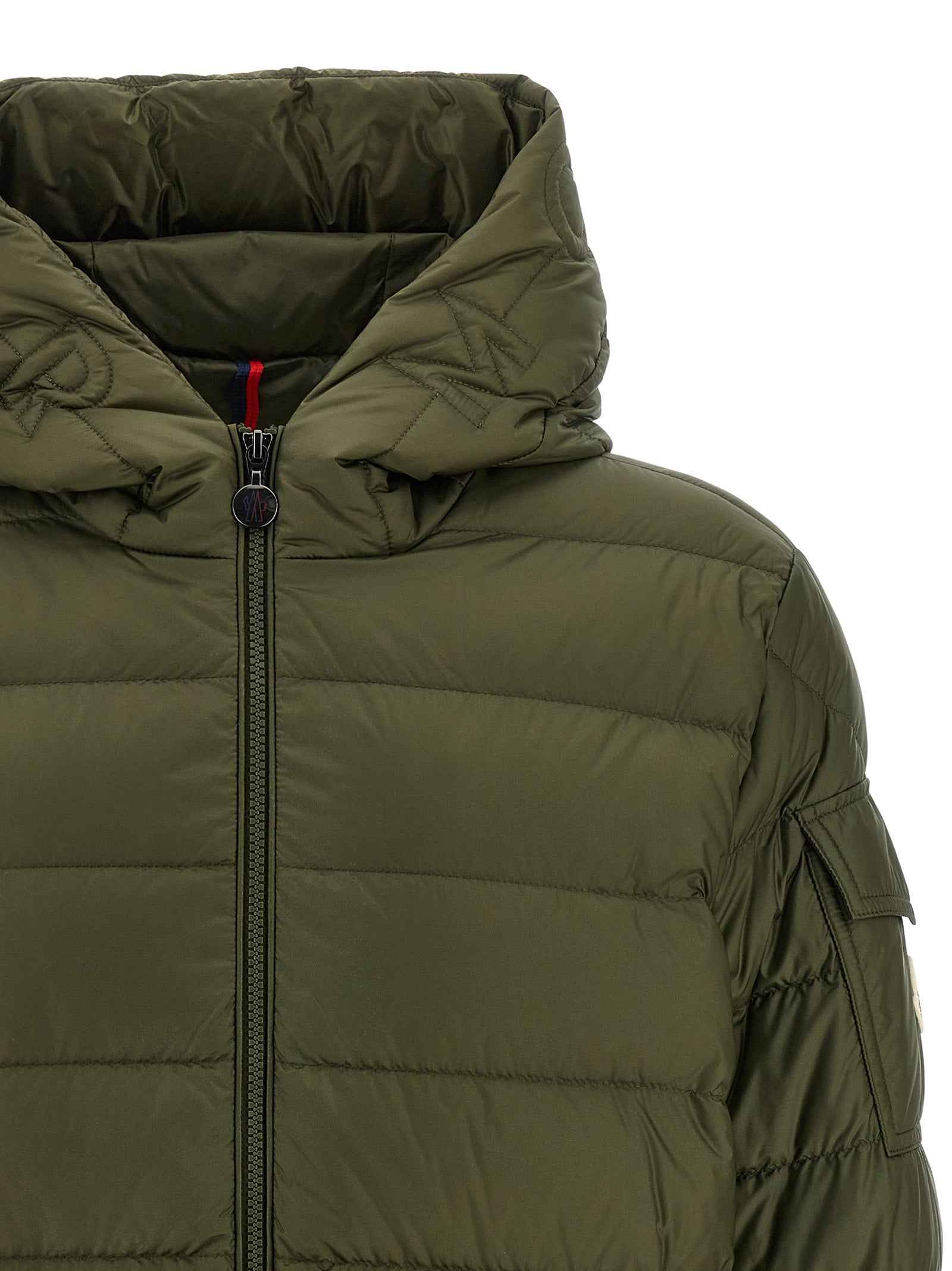 Bicolor Polyamide Full-Length Jacket