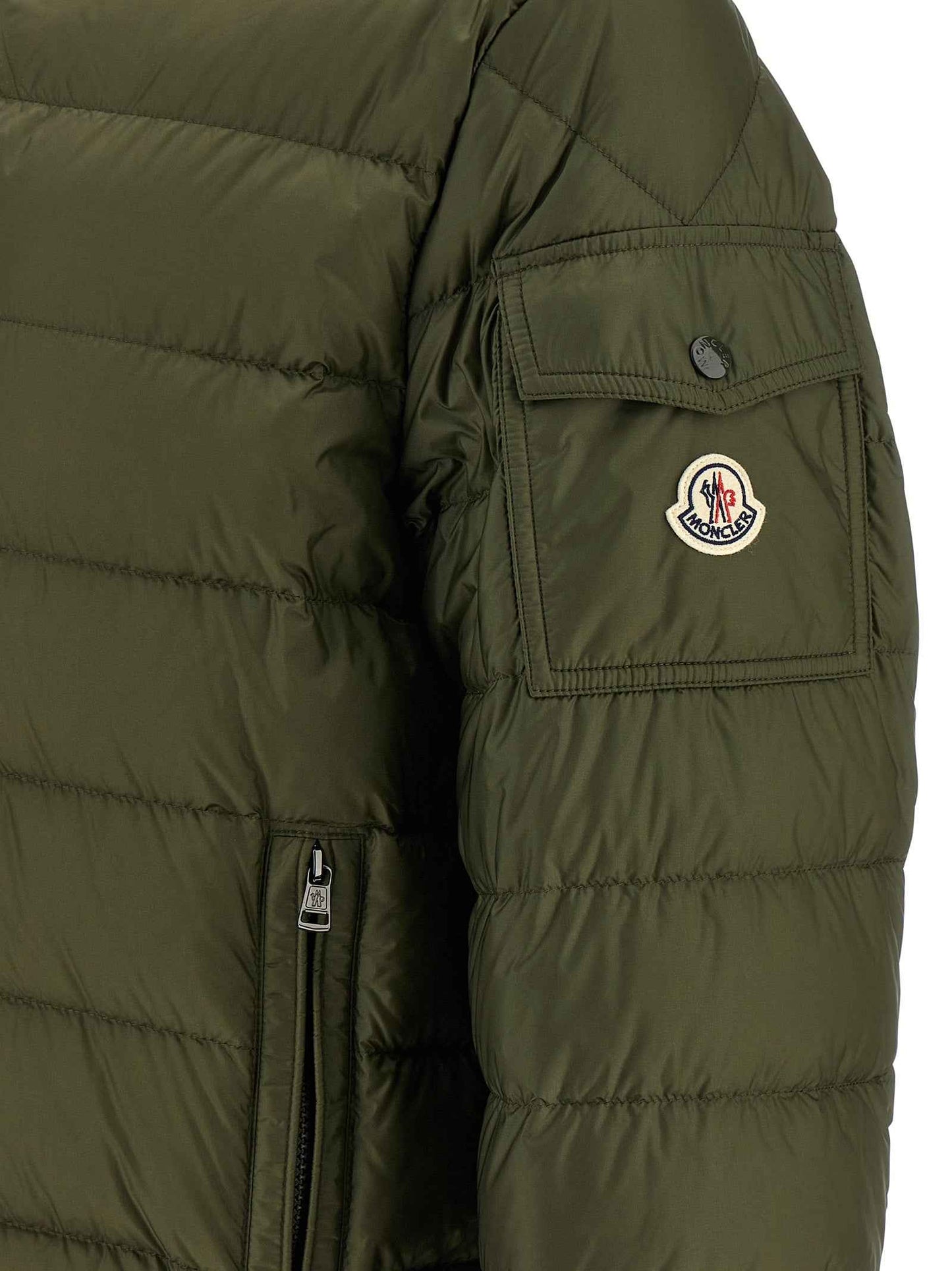 Bicolor Polyamide Full-Length Jacket