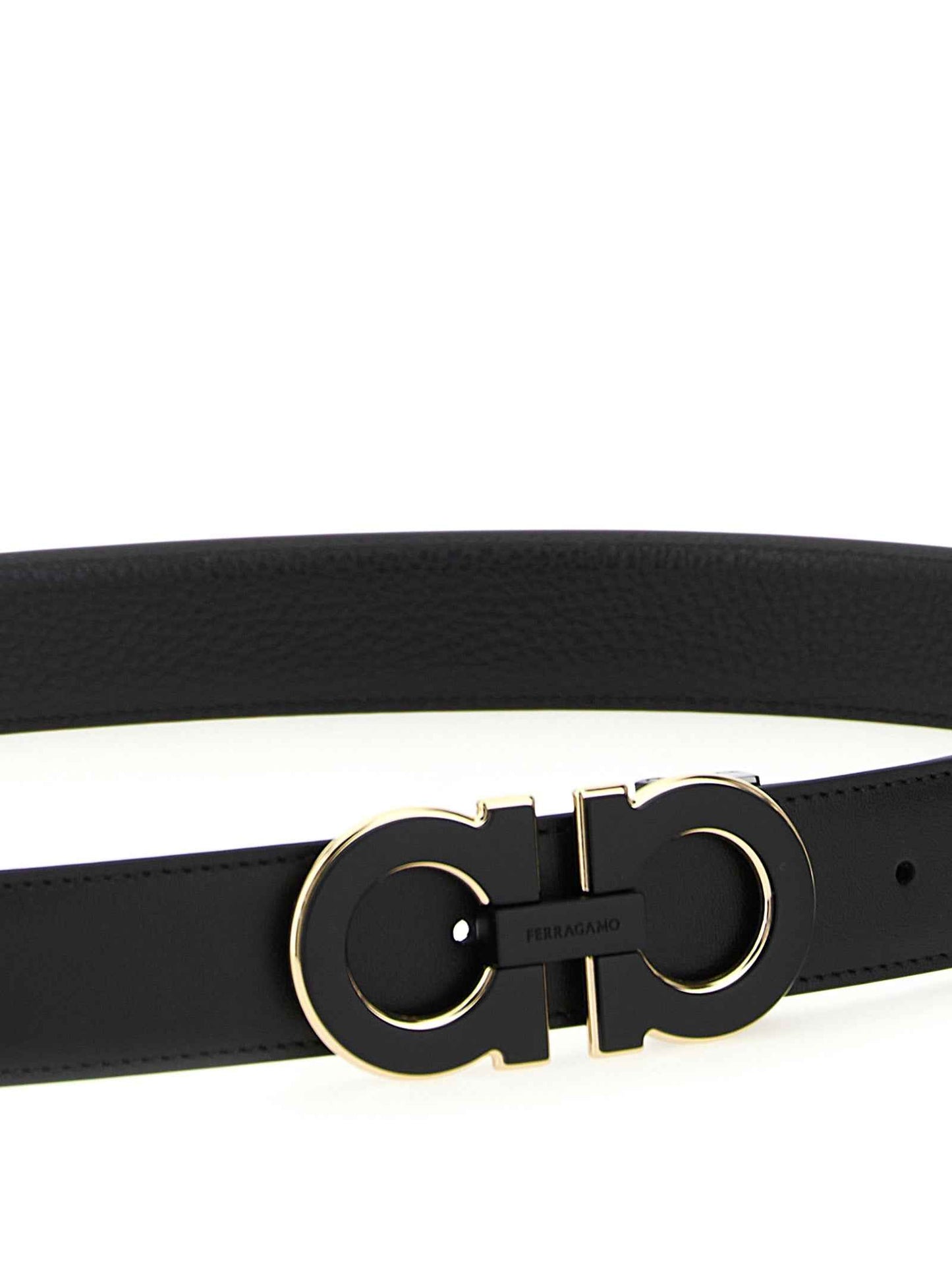 Black Calfskin Regular Belt