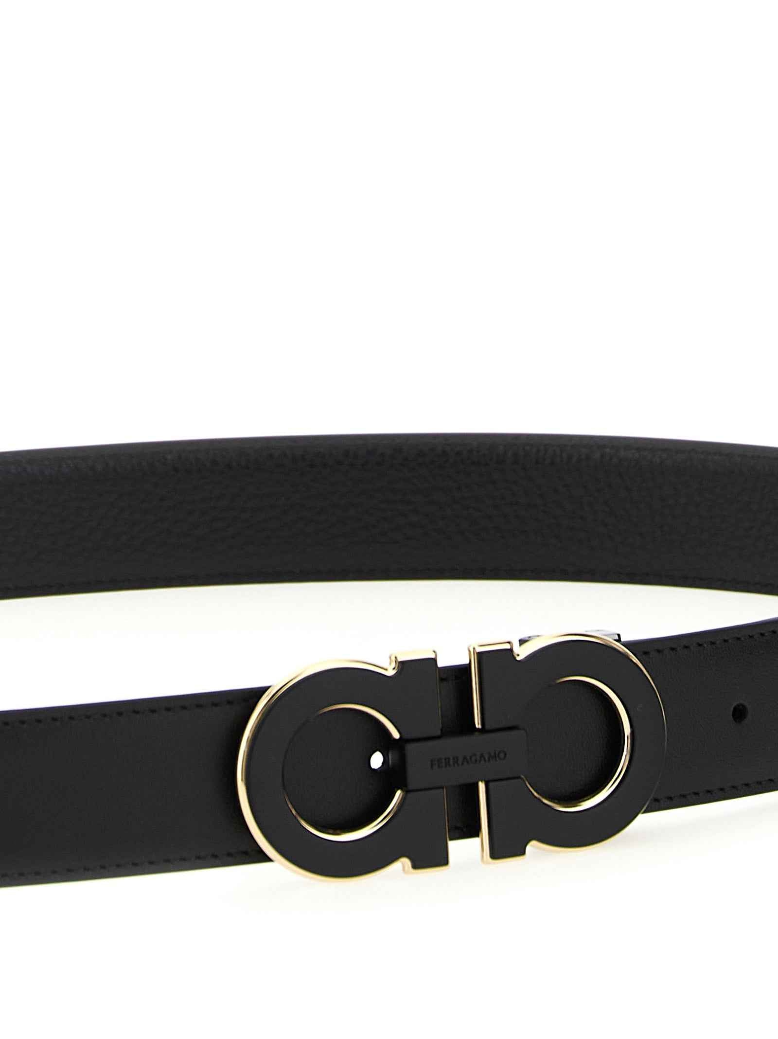 Black Calfskin Regular Belt