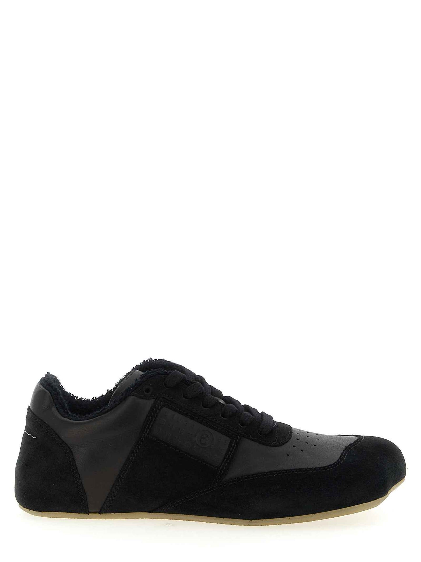 Black Calfskin Athletic Sneakers