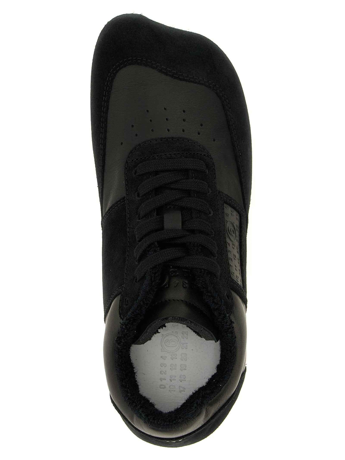 Black Calfskin Athletic Sneakers