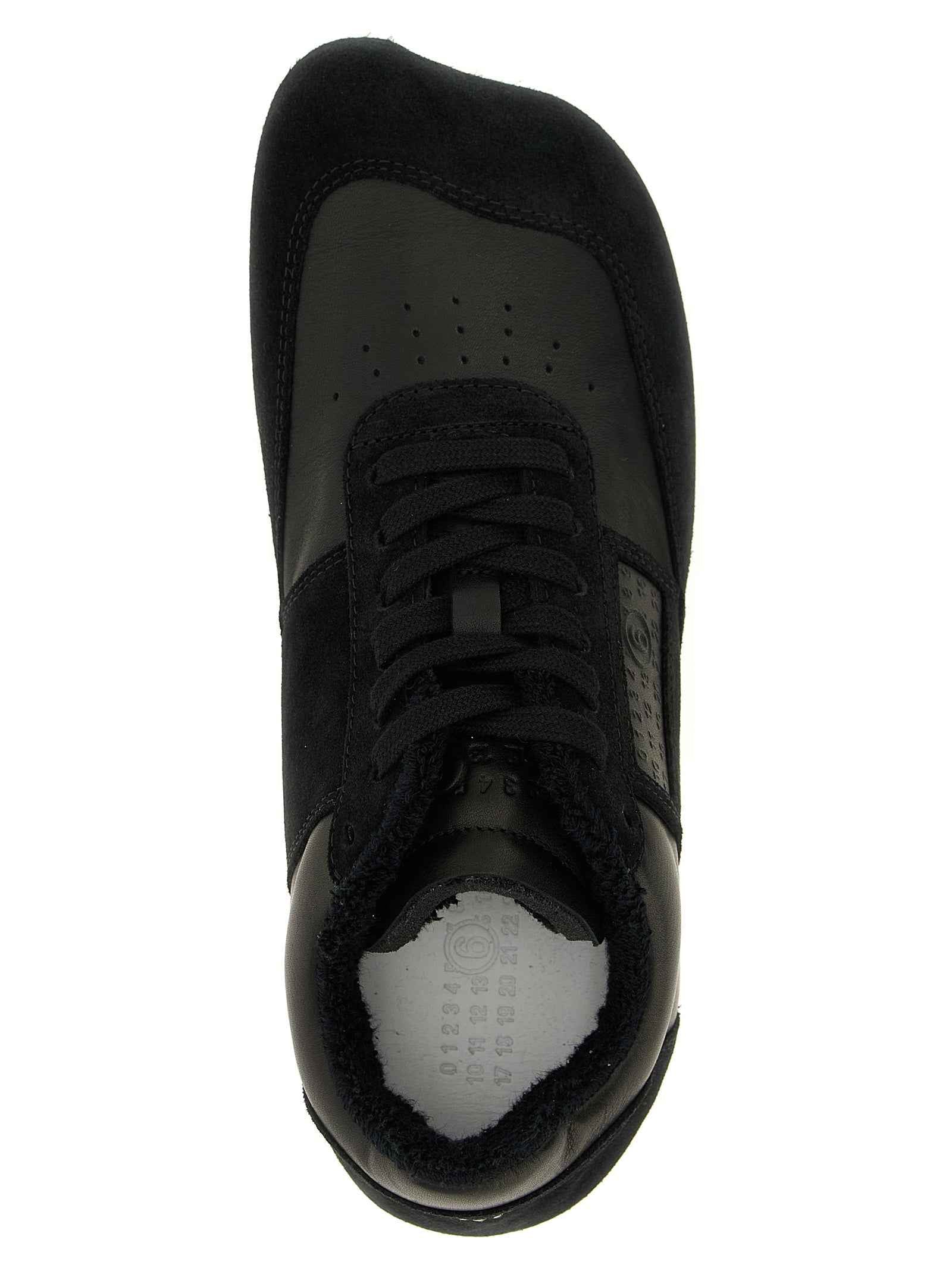 Black Calfskin Athletic Sneakers