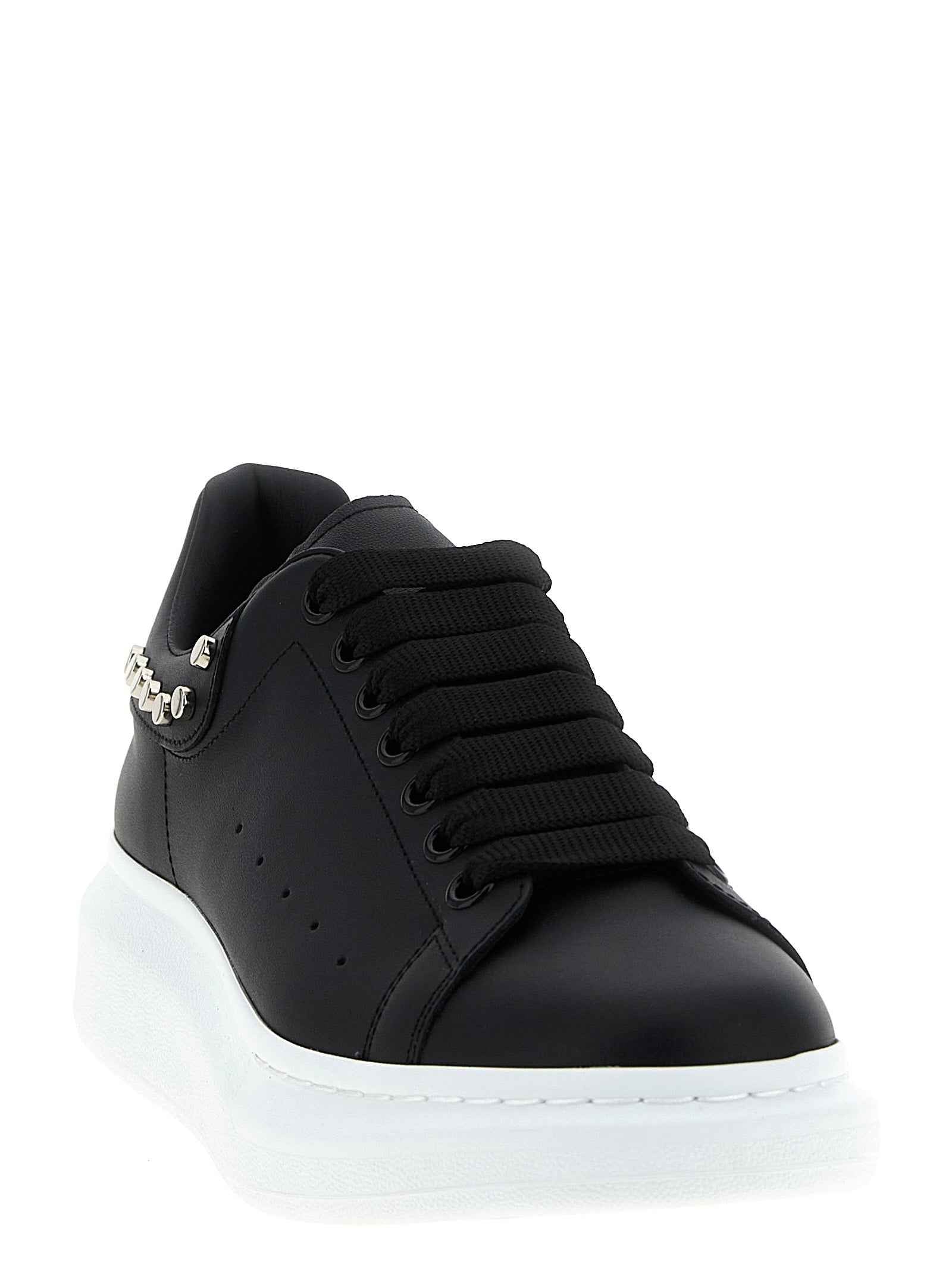 Black Calfskin Chunky Sneakers
