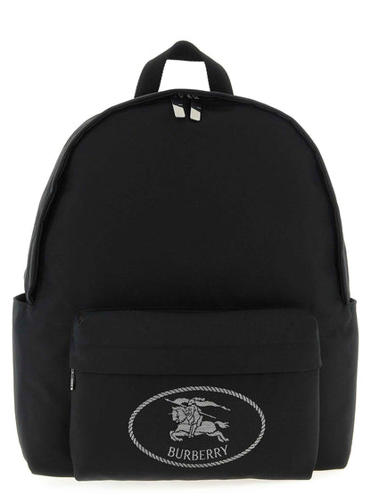 Black Polyester Backpack