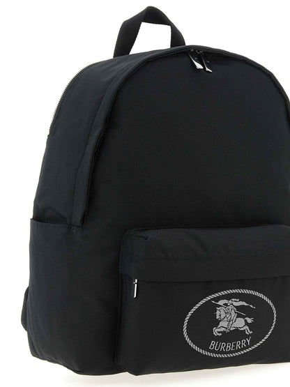 Black Polyester Backpack